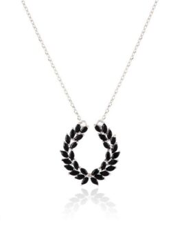 stylish black wreath pendant