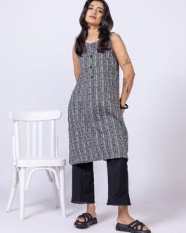 Silk Embroidered Kurta for Ladies